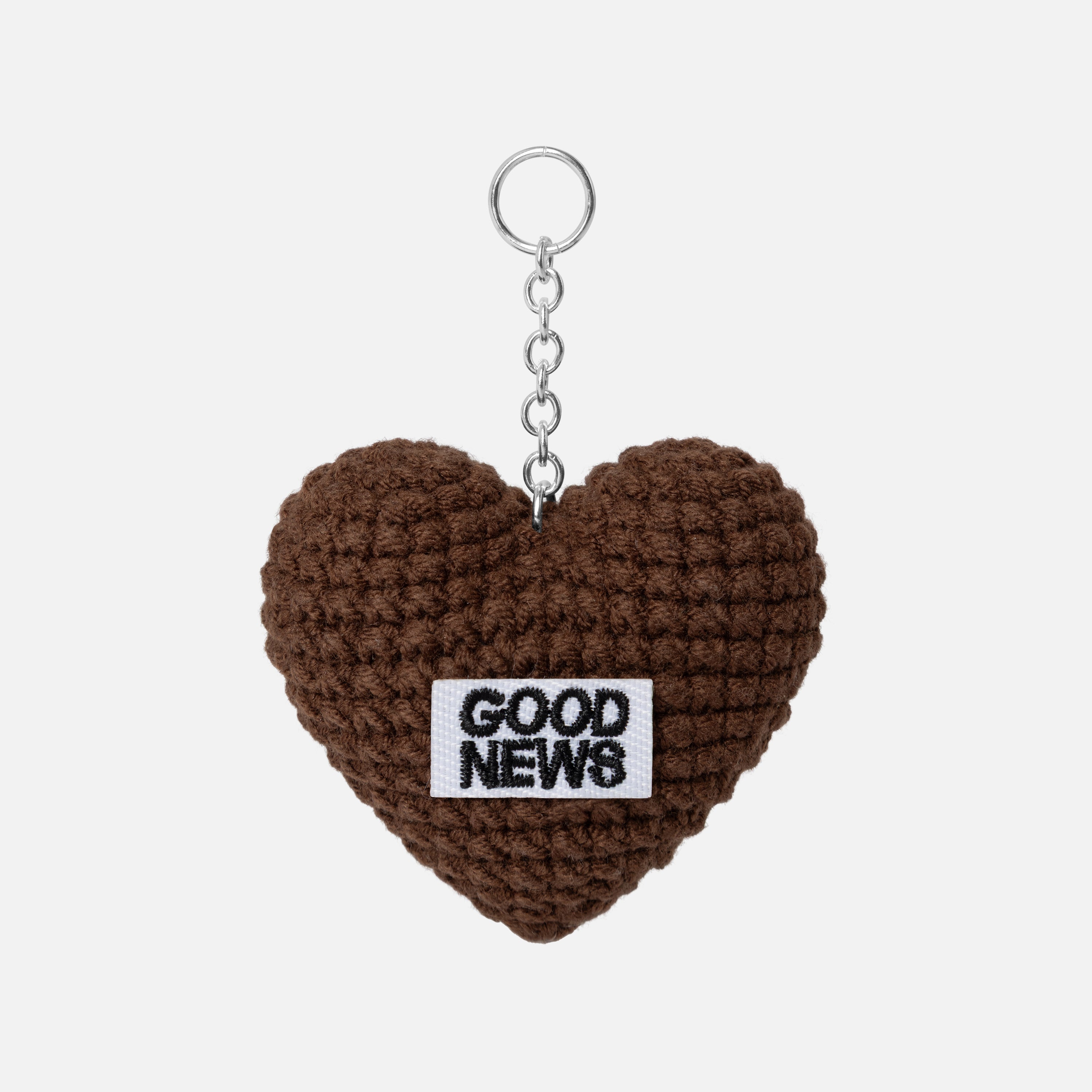 Crochet Heart Brown