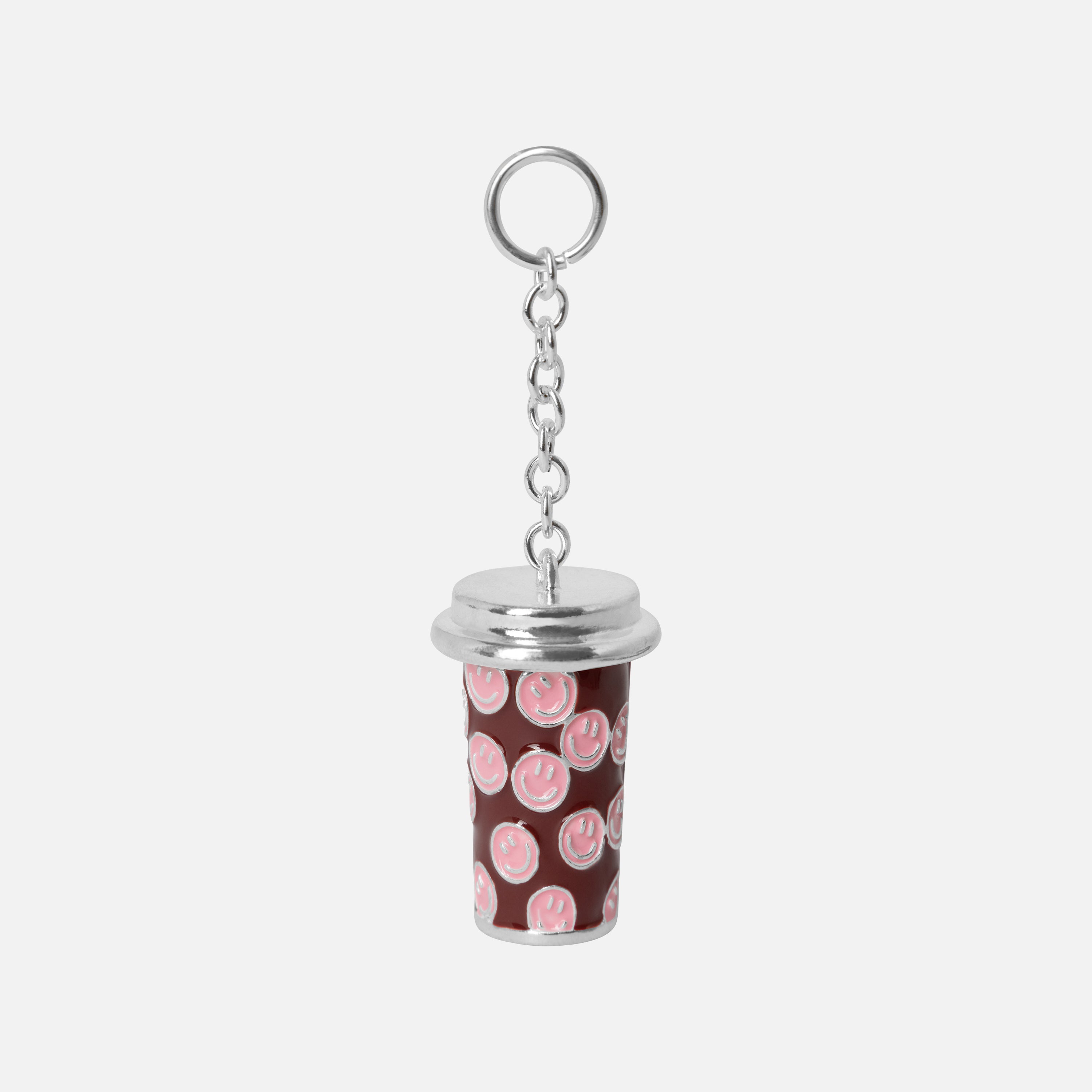 Metal Cup Burgundy & Pink