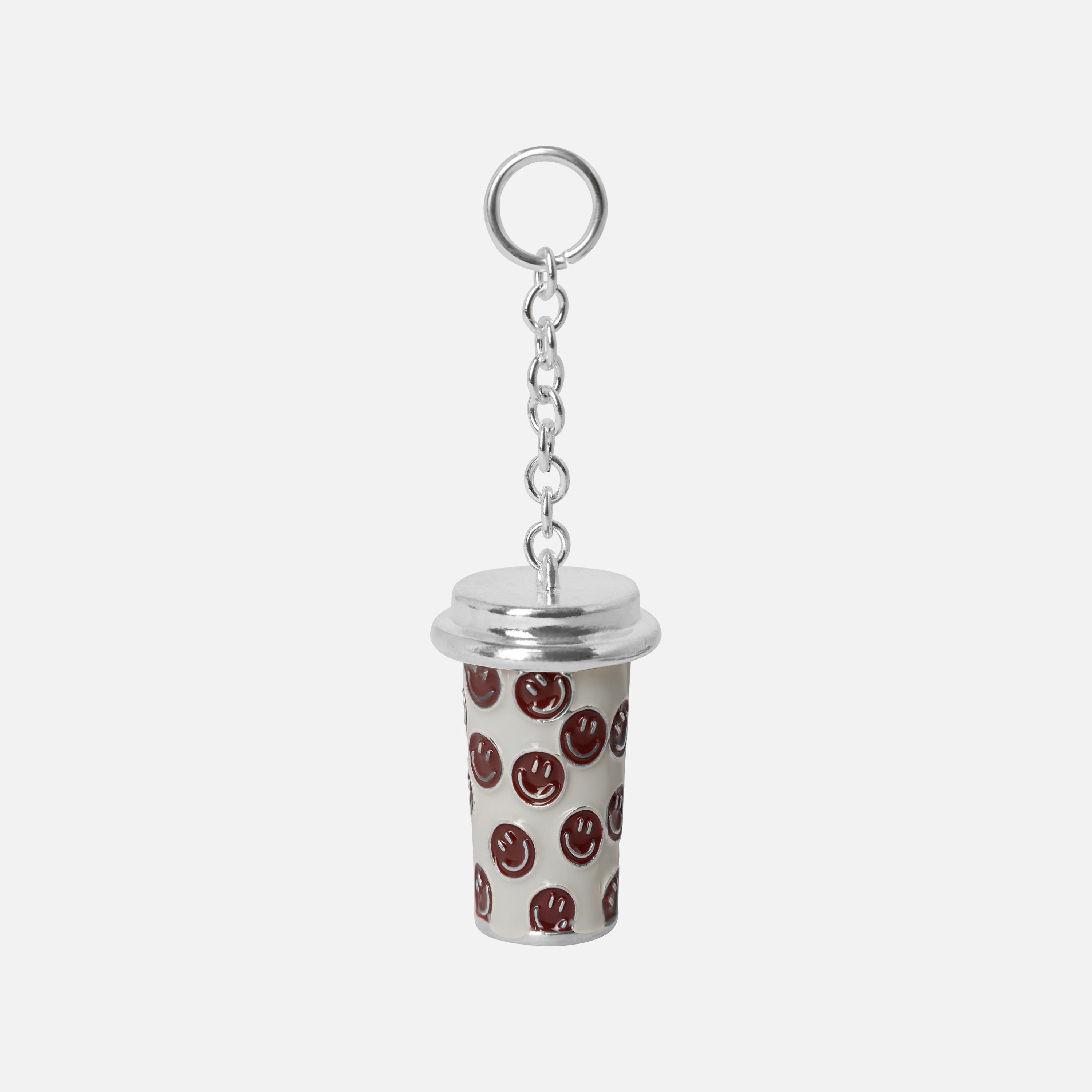 Metal Cup Burgundy & Beige