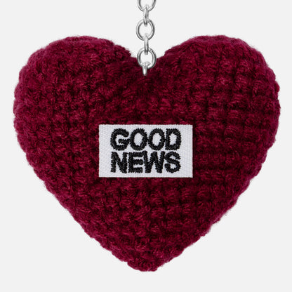 Crochet Heart Burgundy