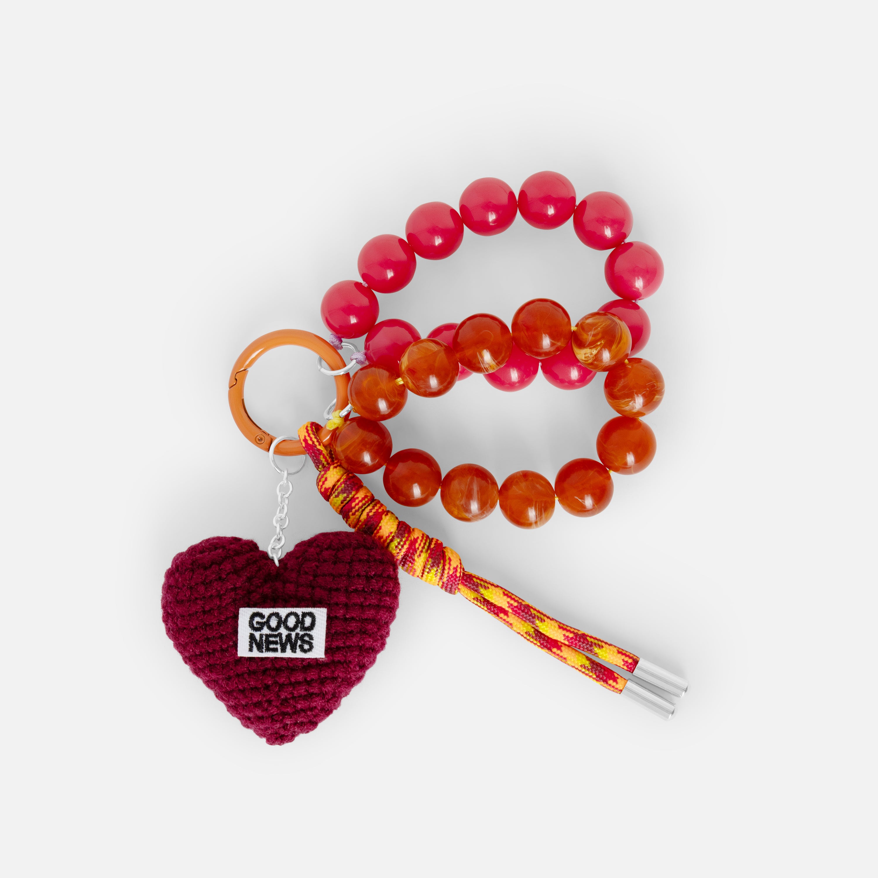 Crochet Heart Burgundy